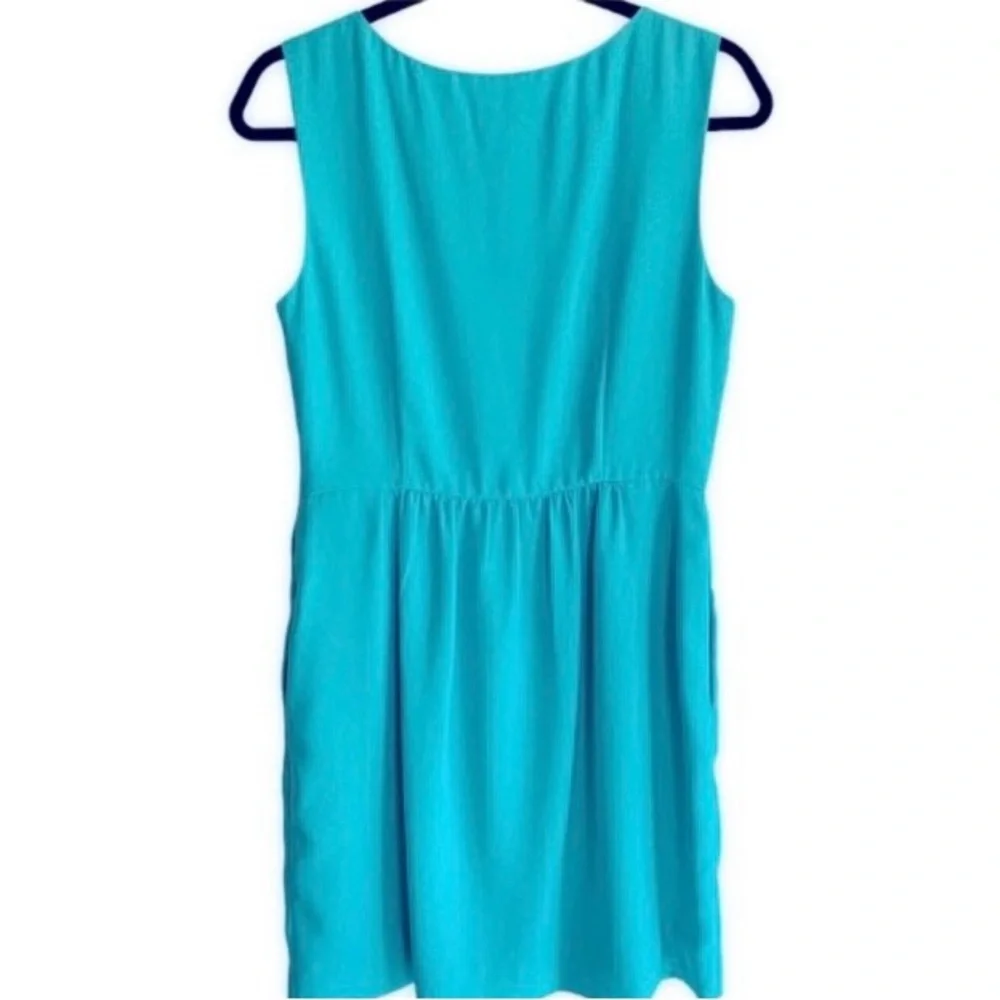 J.Crew Turquoise Dress Sz 6 - Picture 3 of 4